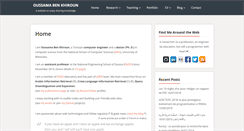 Desktop Screenshot of oussamabenkhiroun.com